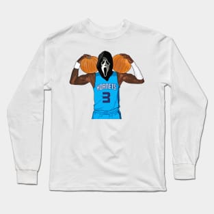 Scary Terry Rozier | Charlotte Hornets Long Sleeve T-Shirt